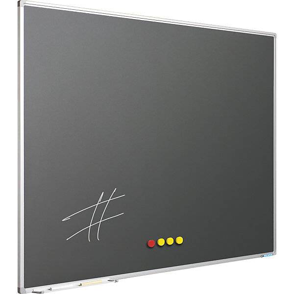 Kreidetafel Tafelfarbe grau BxH 2000 x 1000 mm. Smit Visual Supplies BV 53988649-0