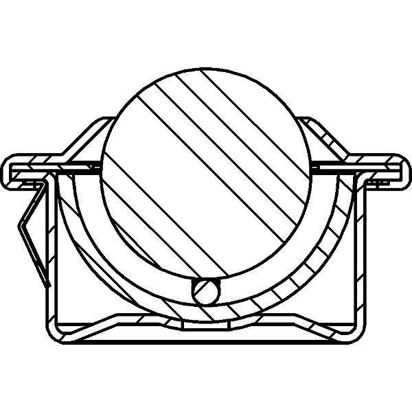 Kugelrolle mit Bund und Clip Stahlkugel Kugel-Ø 30 mm Nutzlast 300 kg ab 10 Stk. Schulz Stanztechnik GmbH-0