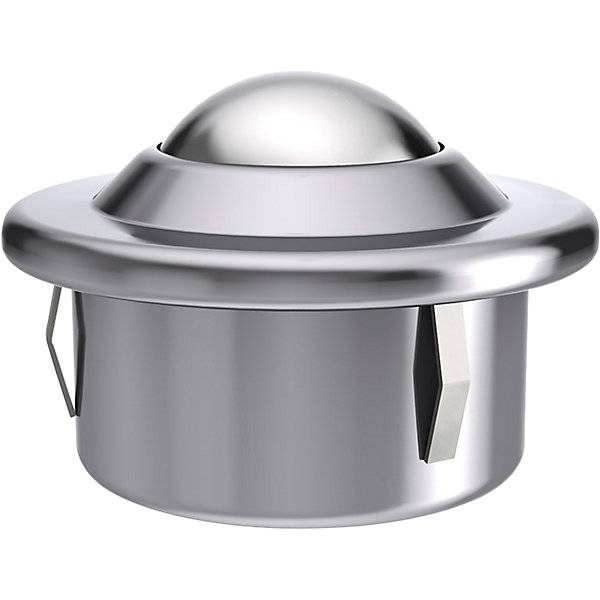 Kugelrolle mit Bund und Clip Edelstahlkugel Kugel-Ø 30 mm Nutzlast 300 kg ab 10 Stk. Schulz Stanztechnik GmbH-0