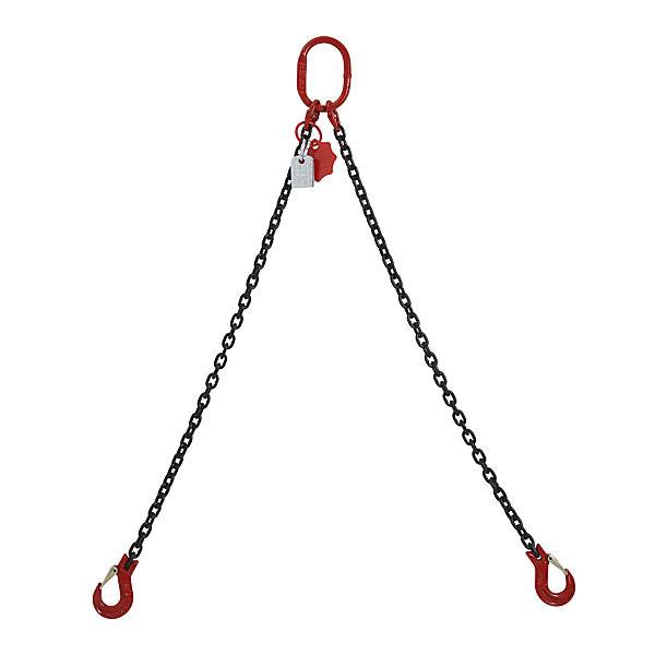Anschlagkette GK8 Tragfähigkeit 4250 kg Kettenstärke 10 mm Nutzlänge 2 m 2-strängig. FS-Hebetechnik GmbH-0