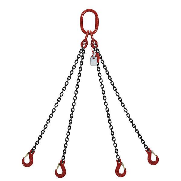 Anschlagkette GK8 Tragfähigkeit 2360 kg Kettenstärke 6 mm Nutzlänge 2 m 4-strängig. FS-Hebetechnik GmbH-0