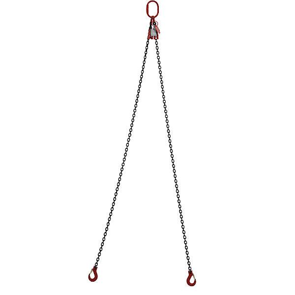Anschlagkette GK8 Tragfähigkeit 1600 kg Kettenstärke 6 mm mit Verkürzung Nutzlänge 2 m 2-strängig.-0