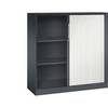 Rollladenschrank ASISTO Höhe 1292 mm Breite 1200 mm schwarzgrau/verkehrsweiß. C+P 53944849
