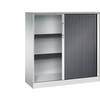 Rollladenschrank ASISTO Höhe 1292 mm Breite 1200 mm lichtgrau/schwarzgrau. C+P 53944949