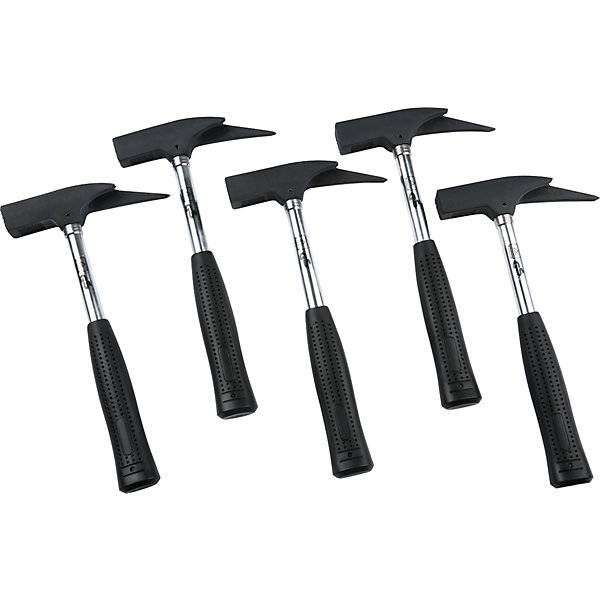 Latthammer-Set mit Fiberglasstiel mit Stahlrohrstiel 5-teilig im Karton. Kiesel GmbH 53962649-0