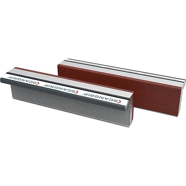 Magnet-Schraubstockbacken aus gehärtetem Aluminium mit Fiberauflage 1 Paar Backenbreite 100 mm. Kiesel GmbH-0