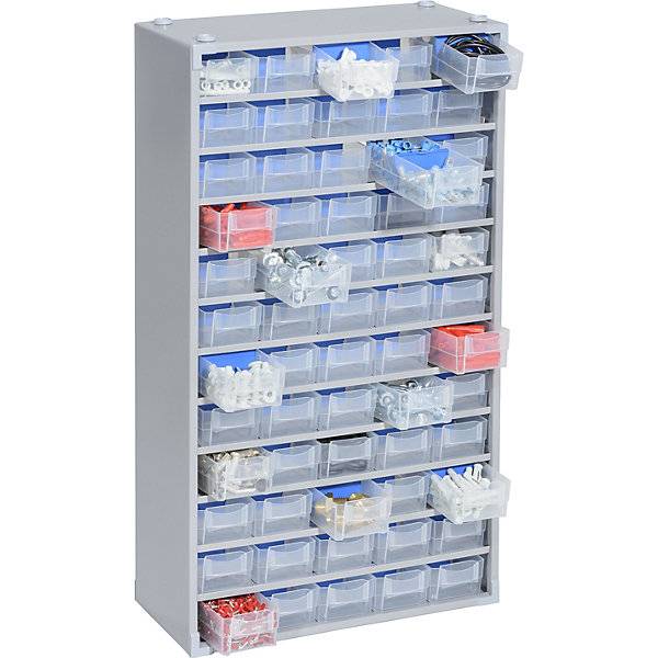 Metall-Kleinteilemagazin HxBxT 565 x 300 x 140 mm 60 Schubladen 60 Trennstege. TAKKT Industrial & Packaging-2
