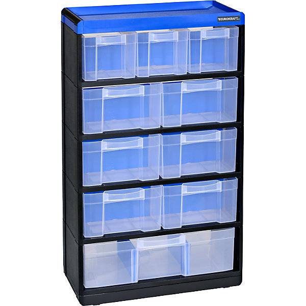 Kleinteilemagazin VARIOPLUS PRO HxBxT 525 x 300 x 135 mm 10 Schubladen 11 Trennstege. TAKKT Industrial &