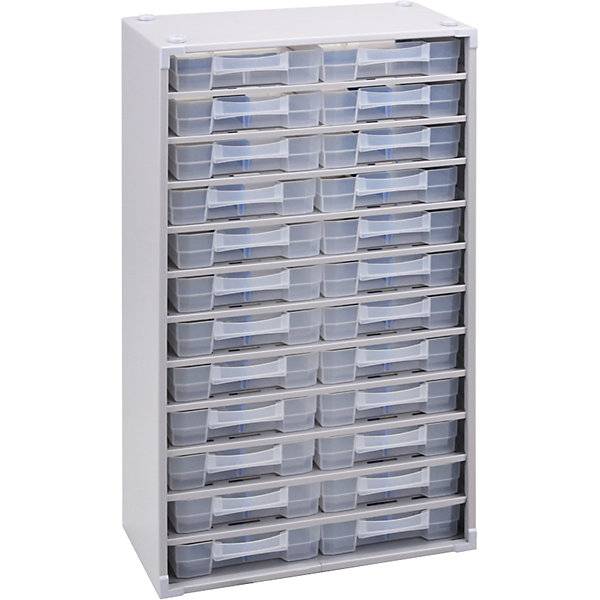 Metall-Kleinteilemagazin HxBxT 565 x 300 x 140 mm 24 Schubladen 24 Trennstege. TAKKT Industrial & Packaging-0