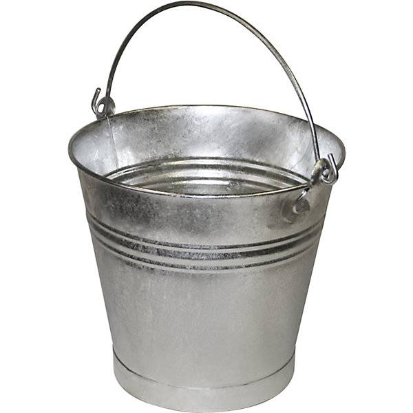 Stahleimer mit Tragebügel flüssigkeitsdicht Volumen 20 l mit Bandeisenfuß Höhe 350 mm. Metallwerke Renner-0