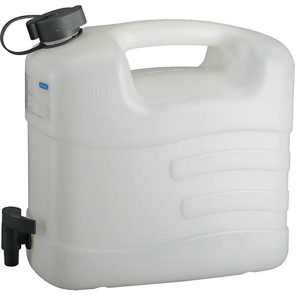 Wasserkanister mit Ablasshahn 10 Liter VE 5 Stk LxBxH 348 x 174 x 319 mm. PRESSOL Schmiergeräte GmbH 56930349