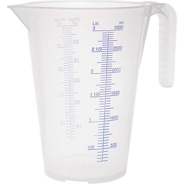 Messbecher transparent 3 l VE 6 Stk PP mit Skala. PRESSOL Schmiergeräte GmbH 56931149