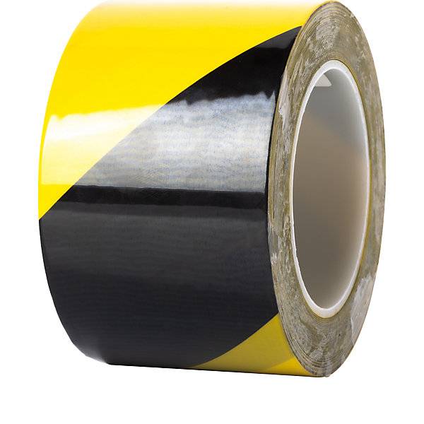 Bodenmarkierungsband extrastark Breite 50 mm Stärke 02 mm gelb/schwarz. Ampere Deutschland GmbH 56948449