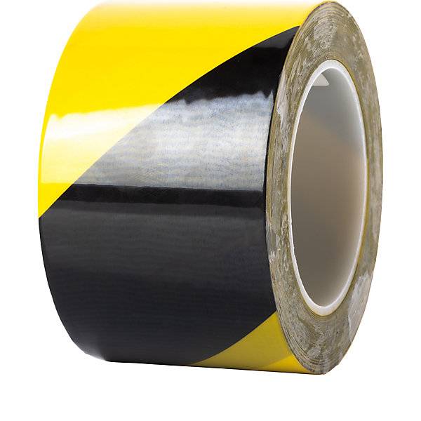Bodenmarkierungsband extrastark Breite 75 mm Stärke 02 mm gelb/schwarz. Ampere Deutschland GmbH 56948749