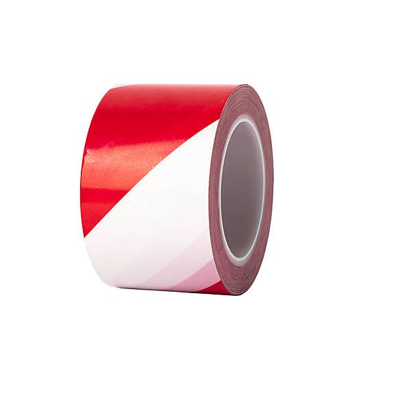 Bodenmarkierungsband extrastark Breite 75 mm Stärke 02 mm rot/weiß. Ampere Deutschland GmbH 56948849-0