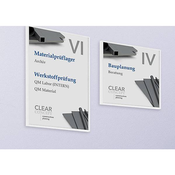 Türschild DIN A6 hoch HxB 2125 x 1505 mm verkehrsweiß. Moedel GmbH | Schilderfabrikation 57205649-1