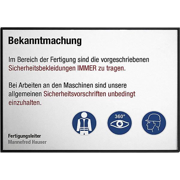 MADRID Black Line™ Wegweiser DIN A4 quer HxB 2125 x 2995 mm schwarz. Moedel GmbH | Schilderfabrikation-0