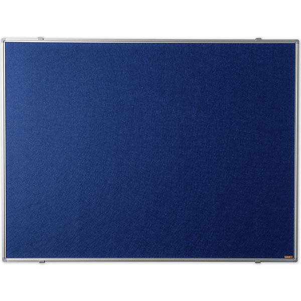 Pinnwand eloxierter Alu-Rahmen Stoffbezug blau BxH 900 x 600 mm. TAKKT Industrial & Packaging GmbH 57274149