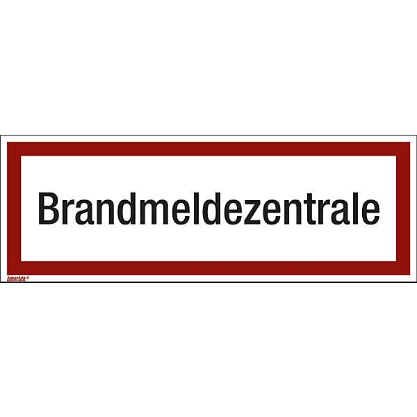 Brandschutzkennzeichen für die Feuerwehr Brandmeldezentrale VE 10 Stk Folie langnachleuchtend LxH 297 x 105