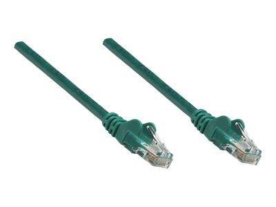 Intellinet Network Patch Cable, Cat5e, 10m, Green, CCA, U/UTP, PVC, RJ45, Gold P-3