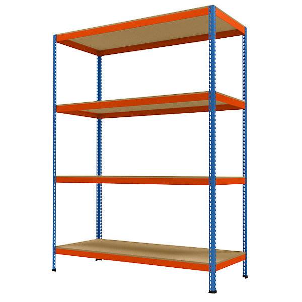 Großfach-Schwerlastregal Höhe 2438 mm Gesamttiefe 773 mm Breite 1841 mm. Racktec GmbH 92978849-0