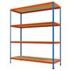 Großfach-Schwerlastregal Höhe 2438 mm Gesamttiefe 773 mm Breite 2146 mm. Racktec GmbH 92978949