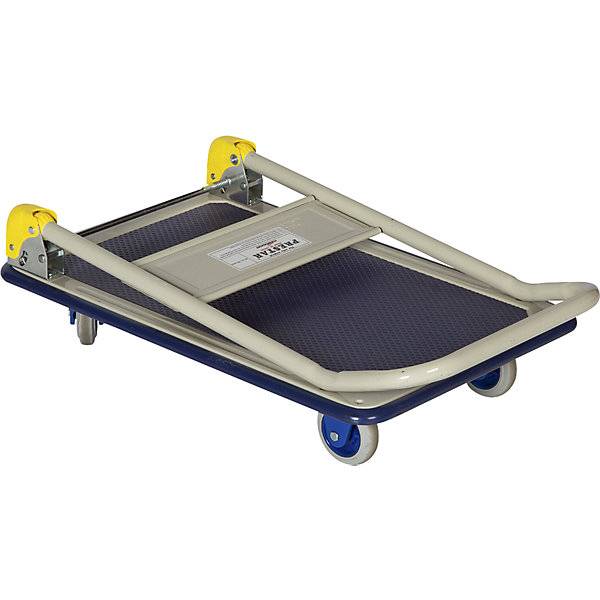 Plattformwagen klappbarer Schiebebügel LxB 740 x 480 mm. PRESTAR 609987 49-1