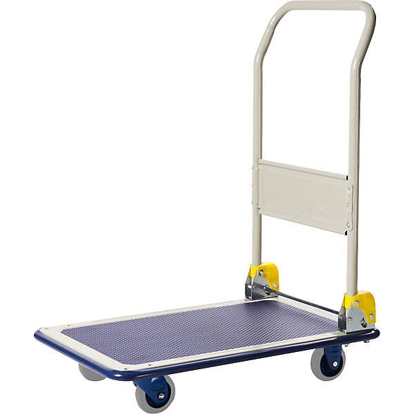 Plattformwagen klappbarer Schiebebügel LxB 740 x 480 mm. PRESTAR 609987 49-2