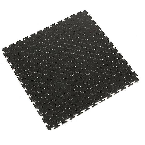PVC-Bodenfliesen Tough-Lock mit genoppter Oberfläche VE 8 Stk schwarz. Coba Europe GmbH 60144549