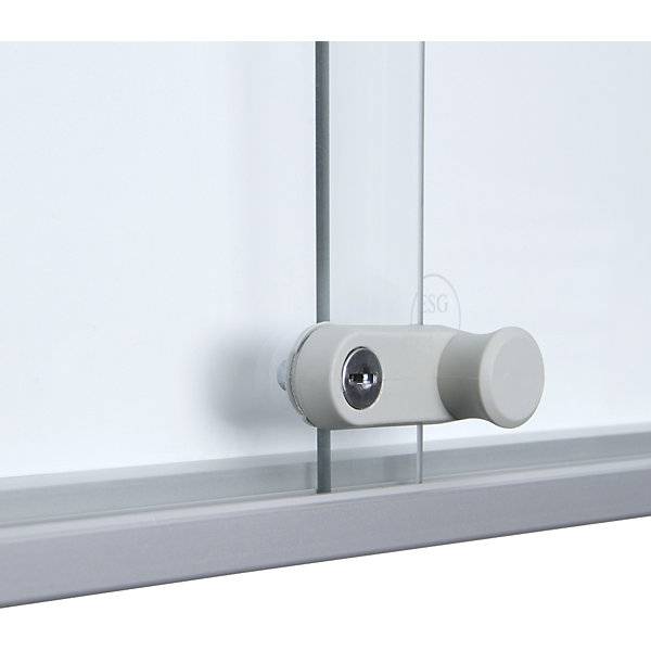 Schaukasten mit Schiebetüren Außen-BxHxT 906 x 947 x 50 mm Metallrückwand. TAKKT Industrial & Packaging GmbH-2