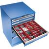 Schubladenschrank Stahlblech HxB 1000 x 717 mm 7 Schubladen lichtblau. Lista GmbH 61555549