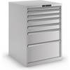 Schubladenschrank Stahlblech HxB 1000 x 717 mm 7 Schubladen lichtgrau. Lista GmbH 61555649