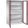 C+P Flügeltürenschrank Acurado, H1950xB1200xT800mm, 7035/7016