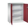C+P Flügeltürenschrank Acurado, H1200xB930xT500mm, 7035/3003