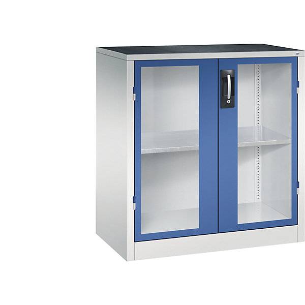 C+P Flügeltürenschrank Acurado, H1000xB930xT500mm, 7035/5010-1