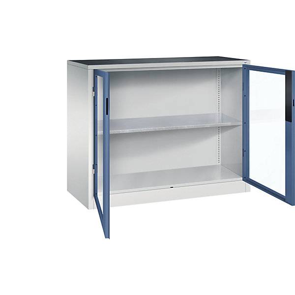 C+P Flügeltürenschrank Acurado, H1000xB1200xT500mm, 7035/5023