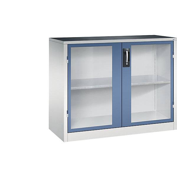 C+P Flügeltürenschrank Acurado, H1000xB1200xT500mm, 7035/5023-1