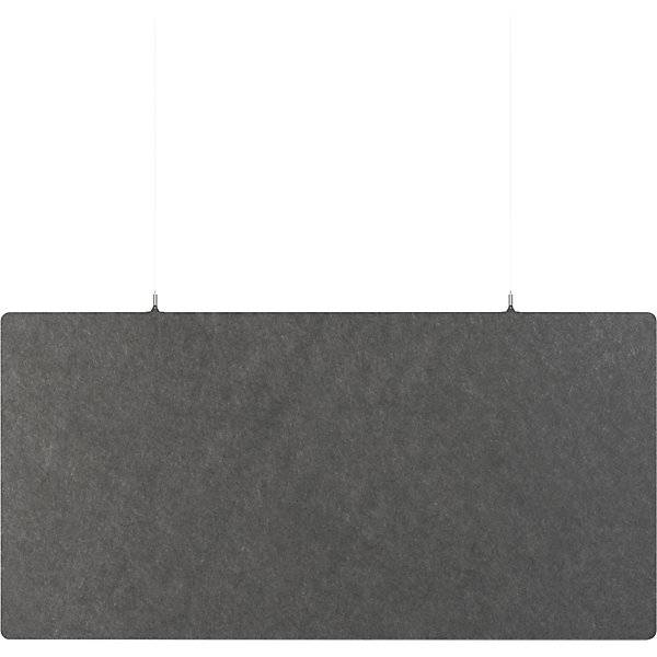 Akustik-Deckenplatte PET-Filz HxB 600 x 1200 mm rechteckige Form dunkelgrau. TAKKT Industrial & Packaging