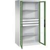 C+P Flügeltürenschrank Acurado, H1950xB930xT800mm, 7035/3003
