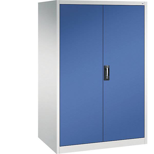 Werkstatt-Flügeltürschrank HxBxT 1950 x 1200 x 800 mm lichtgrau / enzianblau. C+P Moebelsysteme | GmbH & CO. KG-2