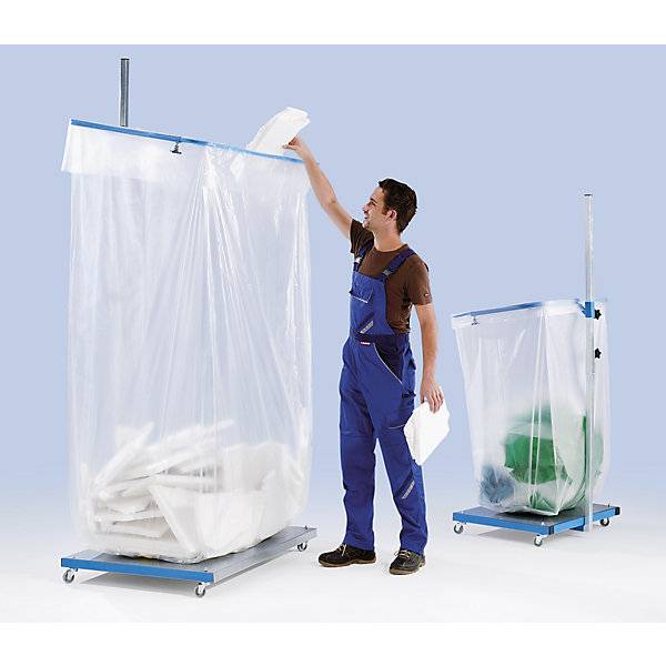 Großvolumen Wertstoffsammler Stahl für Volumen 1000 l 1-fach. TAKKT Industrial & Packaging GmbH 72259149-1