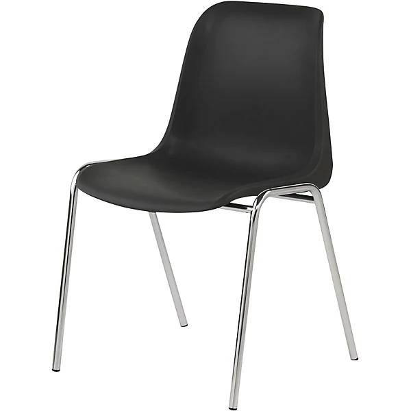 Kunststoff-Schalenstuhl EUROPA ohne Polster Sitzschale anthrazit VE 4 Stk. SCHNEEWEISS interior GmbH 74705549-0