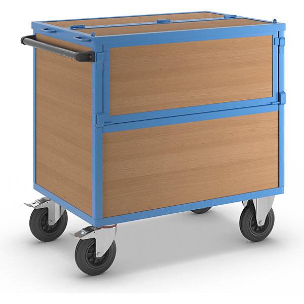 Kastenwagen Wände aus MDF-Platten mit Deckel LxB 1050 x 700 mm. TAKKT Industrial & Packaging GmbH 72433449-0