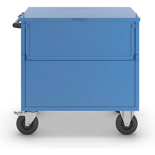 Kastenwagen Wände aus Stahlblech mit Deckel LxB 1050 x 700 mm. TAKKT Industrial & Packaging GmbH 72434449-4