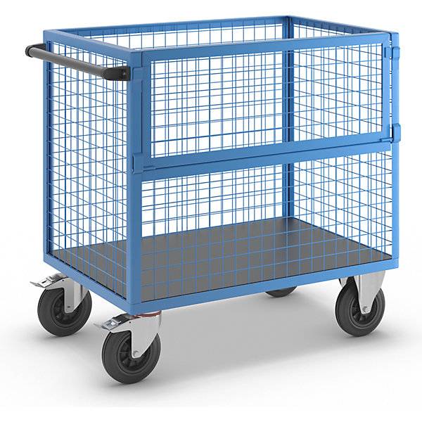 Kastenwagen Wände aus Stahlgitter ohne Deckel LxB 1050 x 700 mm. TAKKT Industrial & Packaging GmbH 72737849-0