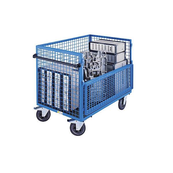 Kastenwagen Wände aus Stahlgitter ohne Deckel LxB 1050 x 700 mm. TAKKT Industrial & Packaging GmbH 72737849-1