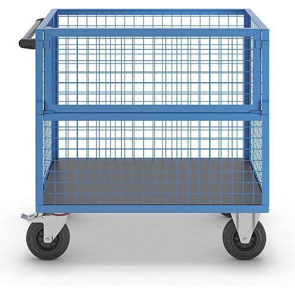 Kastenwagen Wände aus Stahlgitter ohne Deckel LxB 1050 x 700 mm. TAKKT Industrial & Packaging GmbH 72737849-4