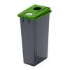 Robuster Wertstoffsammler mit flachem Deckel Volumen 80 l Einwurfloch. Probbax S.A.R.L. 72766349