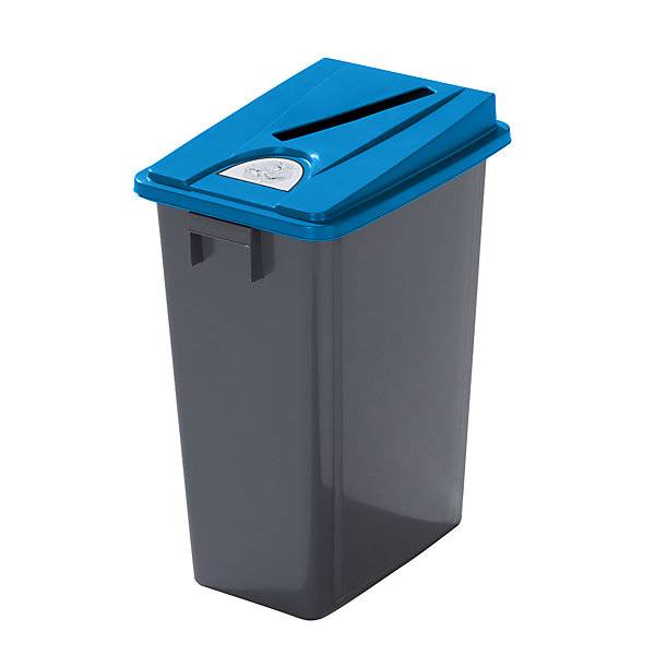 Robuster Wertstoffsammler mit flachem Deckel Volumen 60 l Einwurfschlitz. Probbax S.A.R.L. 72767849