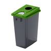 Robuster Wertstoffsammler mit flachem Deckel Volumen 60 l Einwurfloch. Probbax S.A.R.L. 72768249